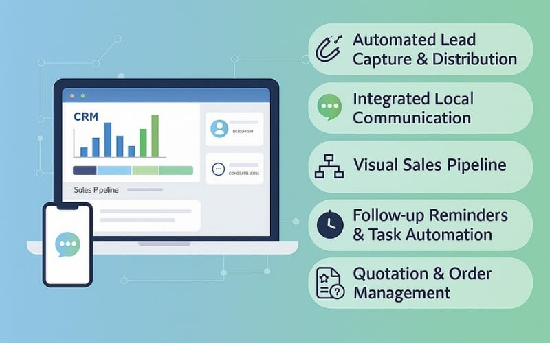 Core features defining the best CRM software for SMEs in India